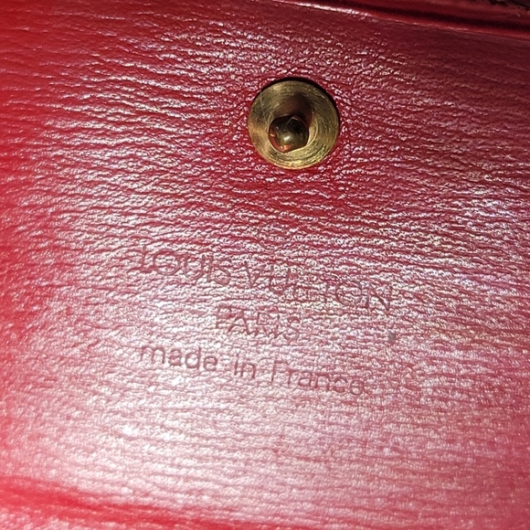 Louis Vuitton LV Red Epi Leather Compact Tri-fold Wallet - Picture 8 of 9